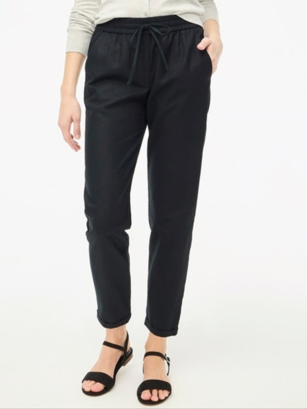 J. Crew Linen Blend Drawstring Summer Pants